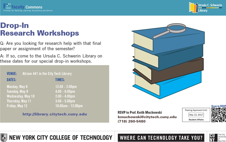 Drop-In Research Workshops 1